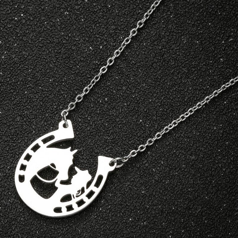 Lucky cowgirl horse necklace