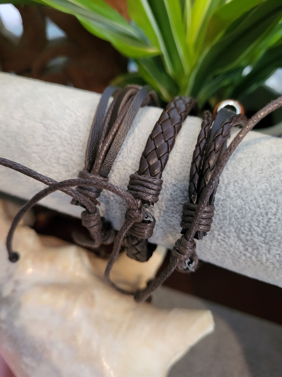 Braided Tree of Life in Espresso Bracelet set