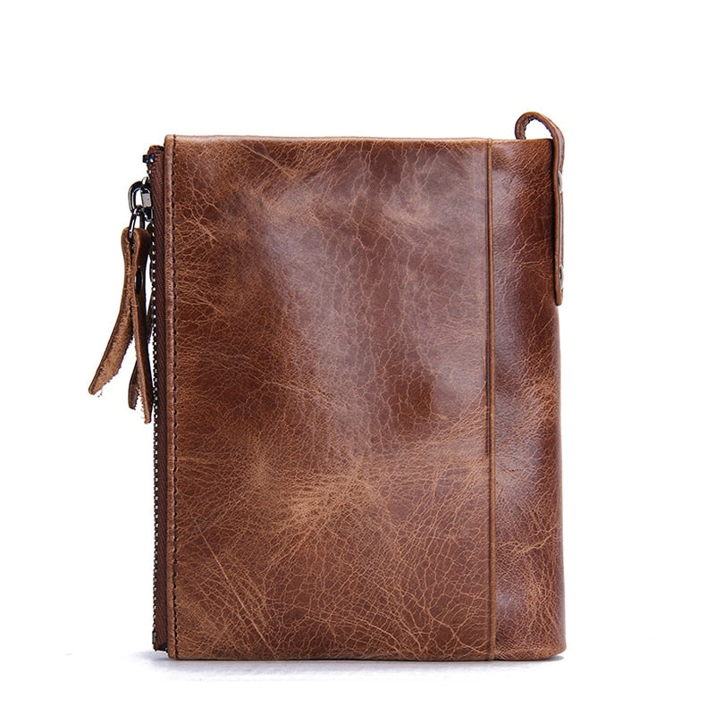 Cow hide leather wallet