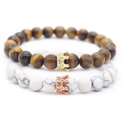 Natural stones bracelet set