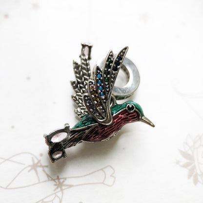 hummingbird Pendant 925 silver