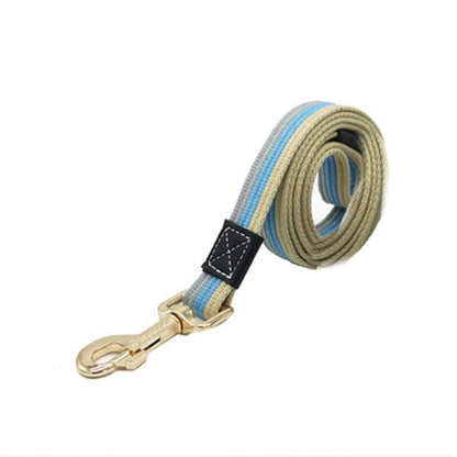 Thick, Adjustable, Canvas Pet Dog Leash and Collar