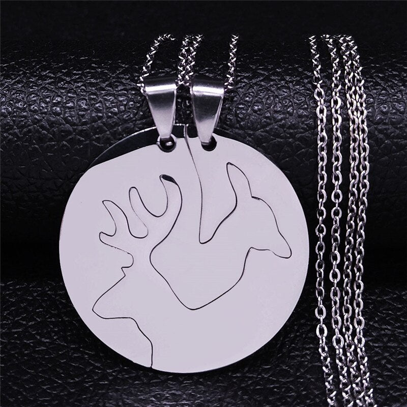 Best friends necklace stainless steel