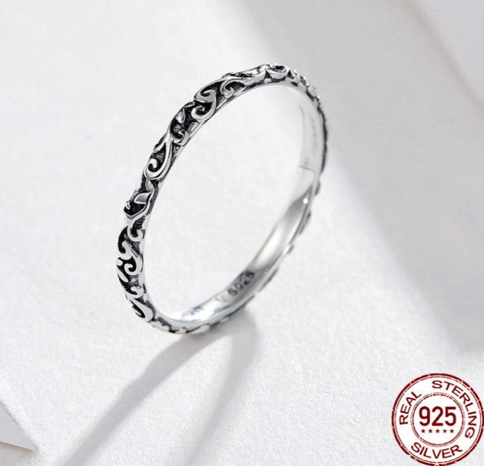 Silver stacking ring 925 silver