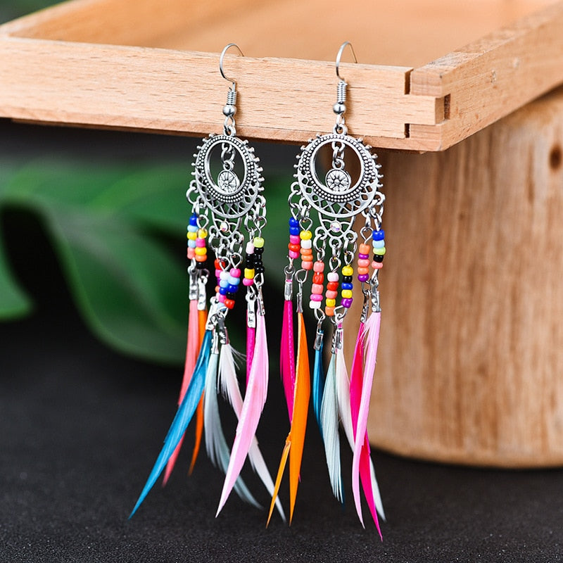 Boho tassel earrings