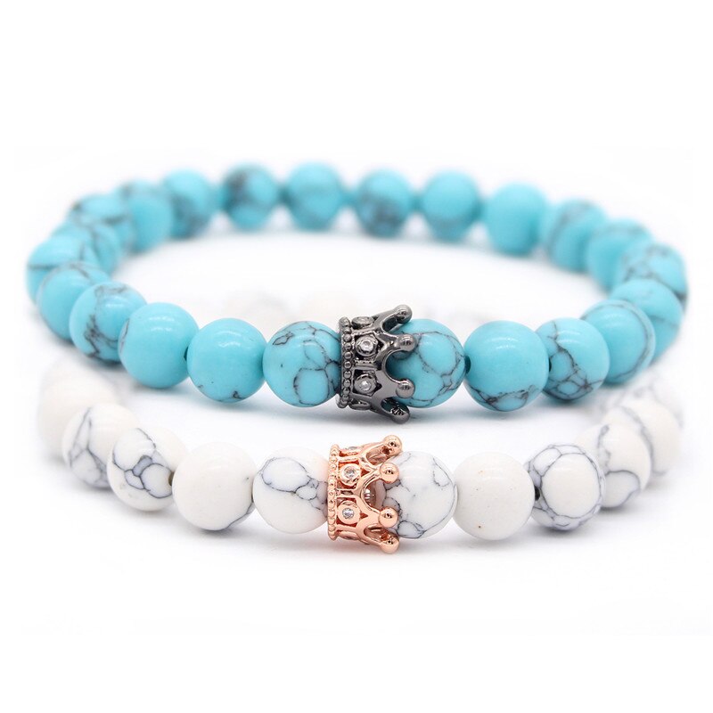 Natural stones bracelet set