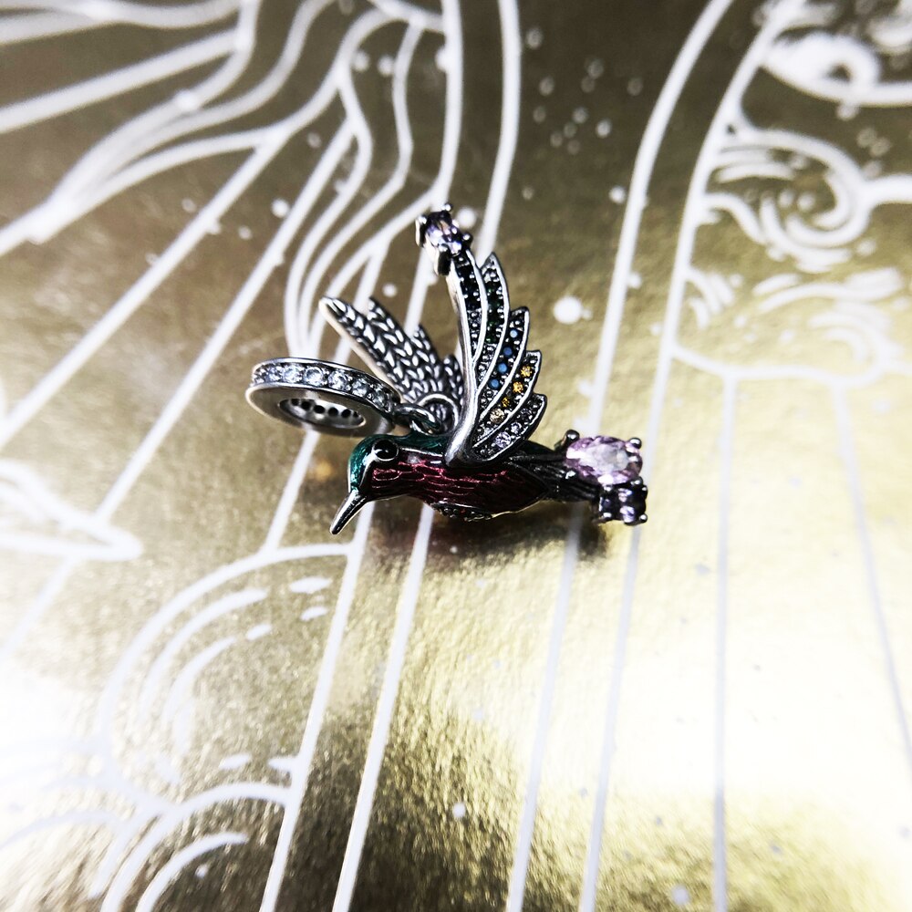 hummingbird Pendant 925 silver