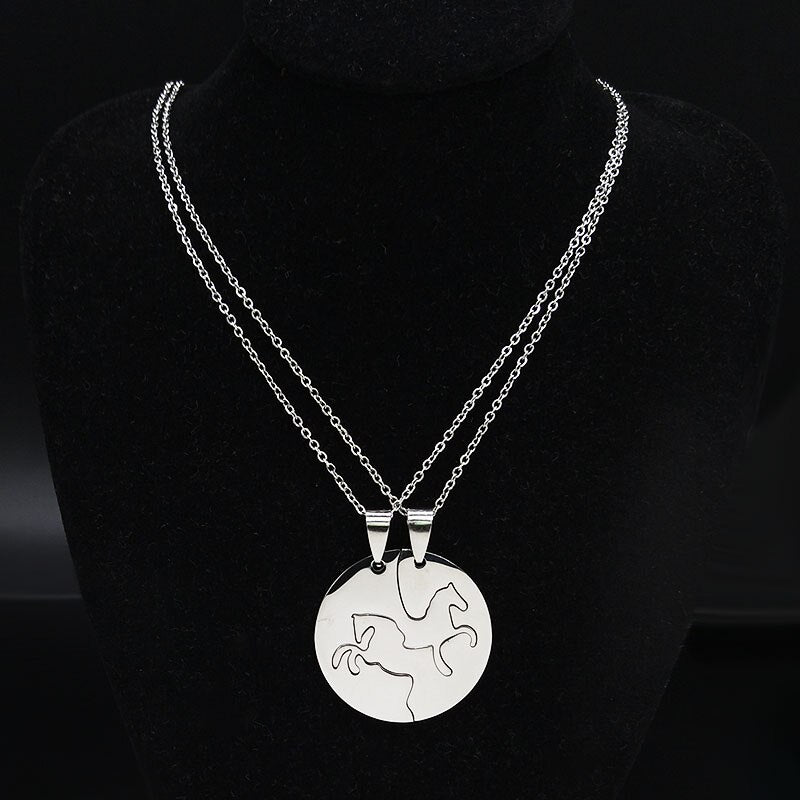 Best friends necklace stainless steel