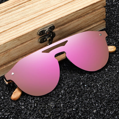 Natural Wooden Sunglasses Men Polarized Fashion Sun Glasses