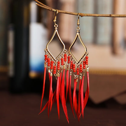 Boho tassel earrings