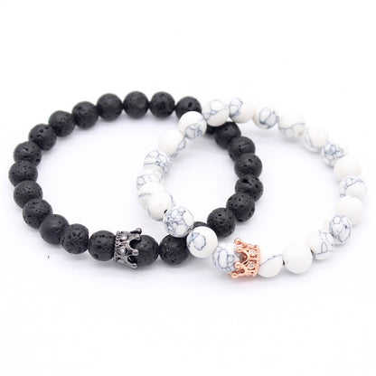 Natural stones bracelet set