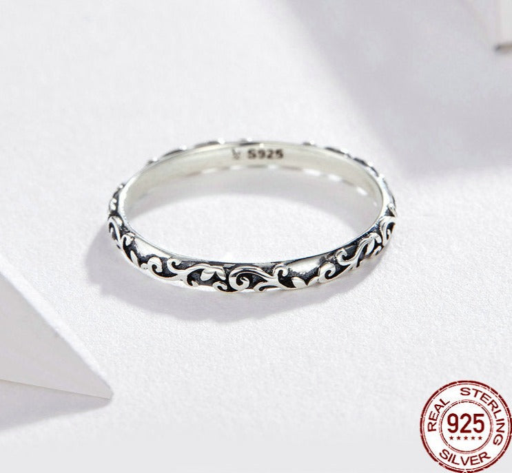 Silver stacking ring 925 silver