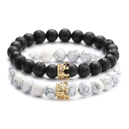 Natural stones bracelet set