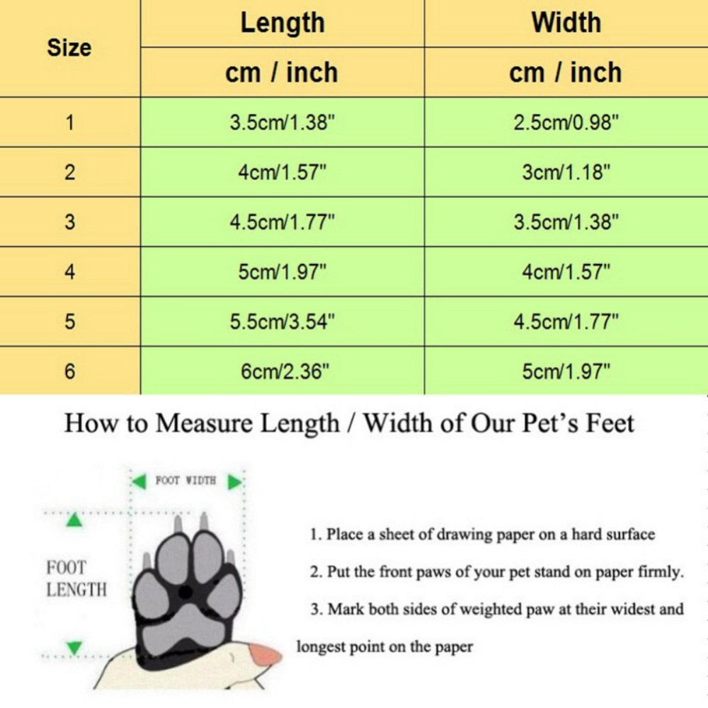 Dog anti skid protective foot wear