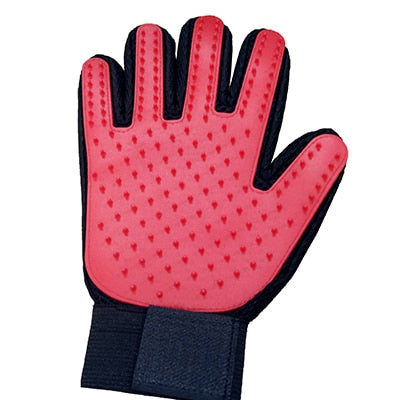 Pet grooming shedding glove