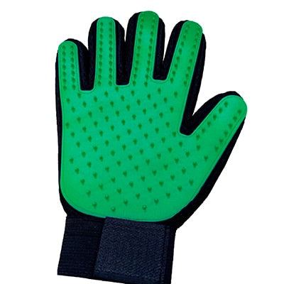 Pet grooming shedding glove