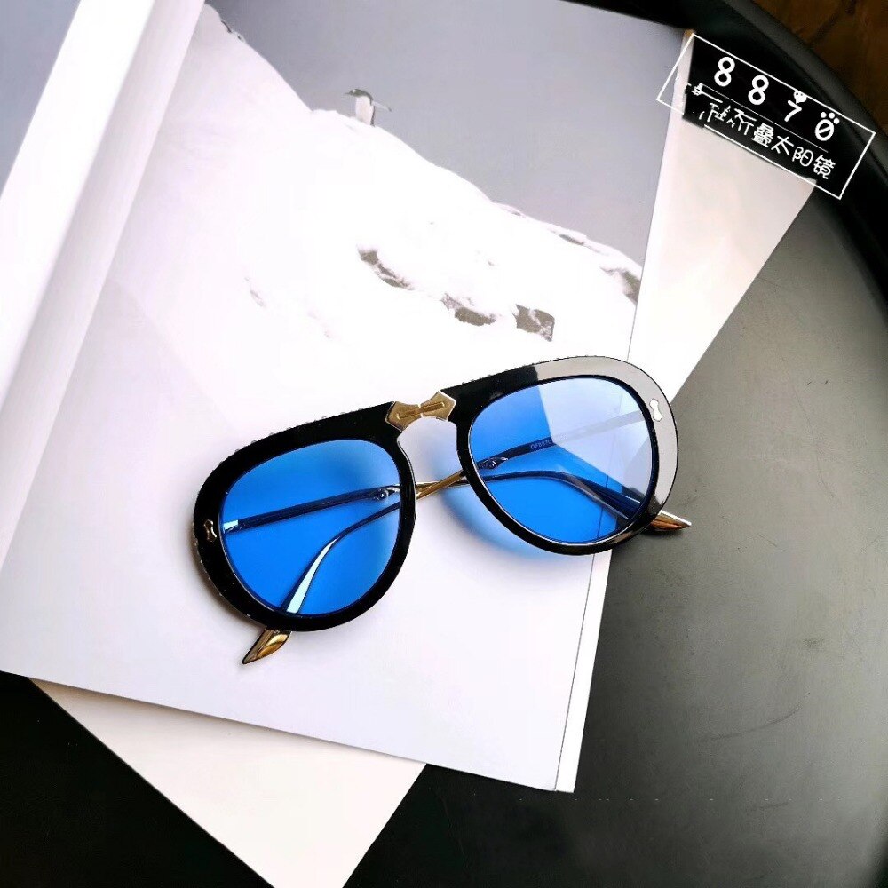 Vintage folding pilot sunglasses women luxury crystal brand oversize clear eyeglasses sun glasses men shades oculos de sol