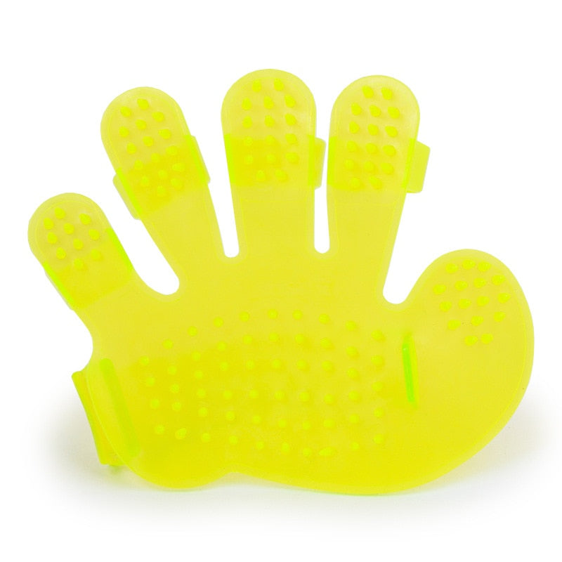 Pet grooming shedding glove