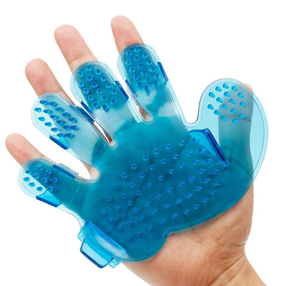 Pet grooming shedding glove