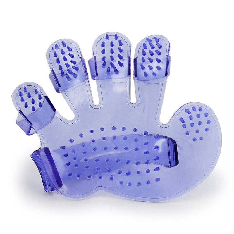 Pet grooming shedding glove