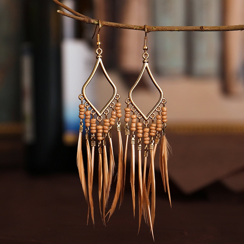 Boho tassel earrings