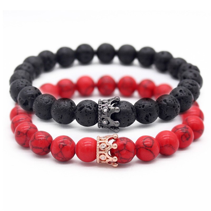 Natural stones bracelet set