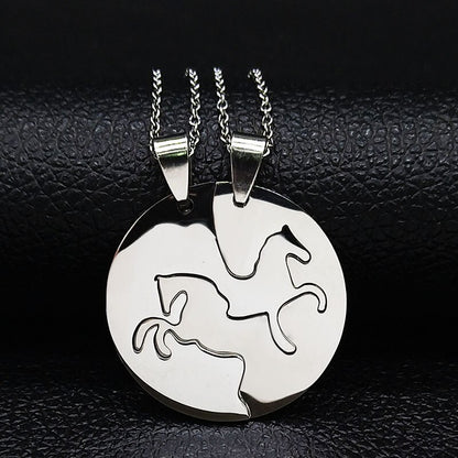 Best friends necklace stainless steel