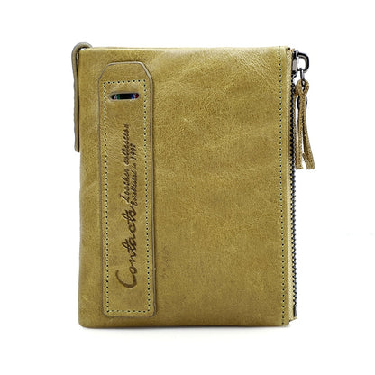 Cow hide leather wallet