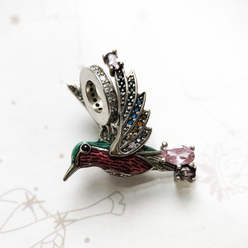 hummingbird Pendant 925 silver