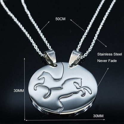 Best friends necklace stainless steel