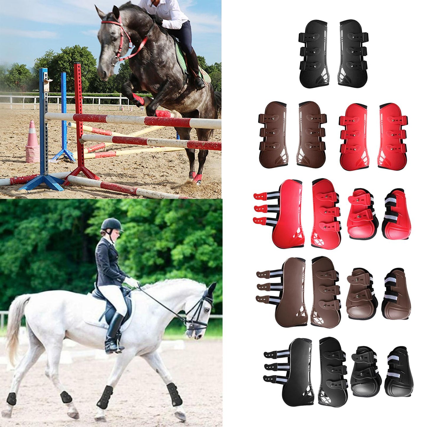 Horse tendon protection boots