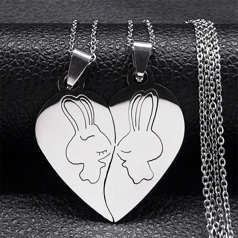 Best friends necklace stainless steel