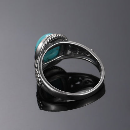 Turquoise oval ring