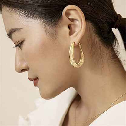 Zircon encrusted Hoops