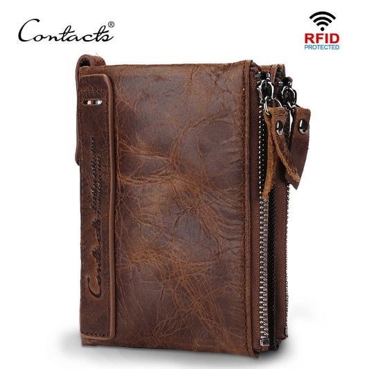 Cow hide leather wallet