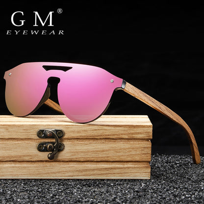 Natural Wooden Sunglasses Men Polarized Fashion Sun Glasses