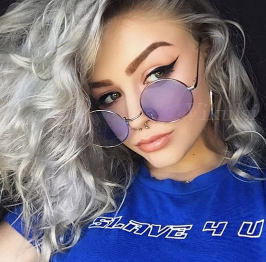 Hipster round sunglasses