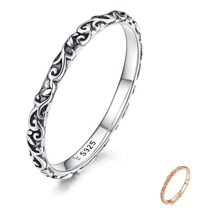 Silver stacking ring 925 silver